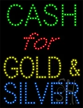 Cash for Gold And Silver LED Sign