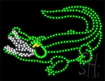 Crocodile LED Sign