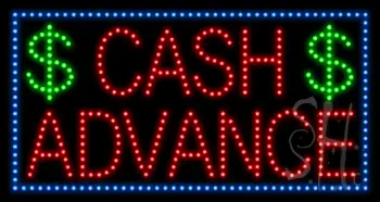 Cash Advance LED Sign