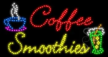 Coffee Smoothies LED Sign