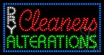 Dry Cleaners Alterations LED Sign