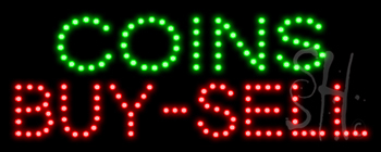 Coins Buy Sell LED Sign
