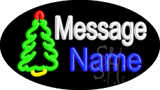 Custom Christmas Tree Animated LED Neon Sign