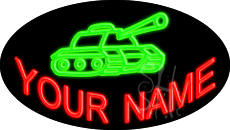 Custom Fighting Vehicle Animated LED Neon Sign