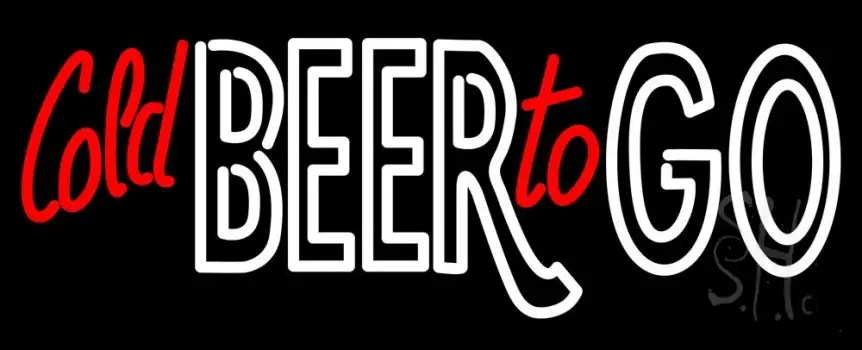 Cold Beer To Go LED Neon Sign