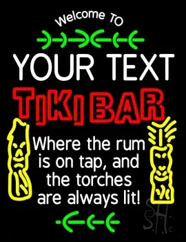 Custom Tiki Bar LED Neon Sign