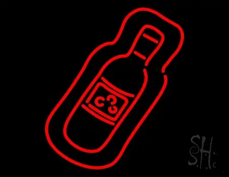 Wine Bottle LED Neon Sign