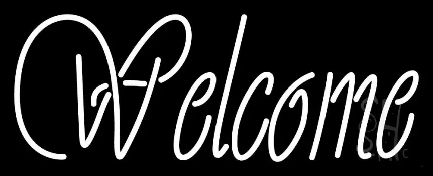 Cursive Welcome LED Neon Sign