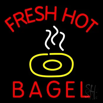 Fresh Hot Bagels LED Neon Sign