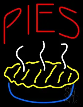 Red Pies Logo LED Neon Sign