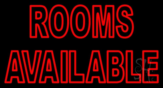 Rooms Available Vacancy LED Neon Sign
