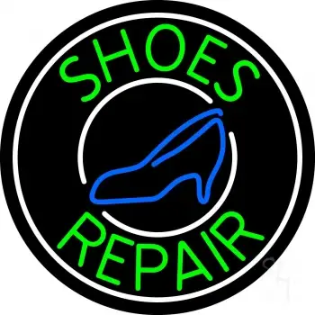 Green Shoes Repair Blue Sandal LED Neon Sign