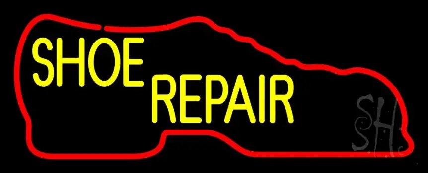 Red Boot Shoe Repair LED Neon Sign