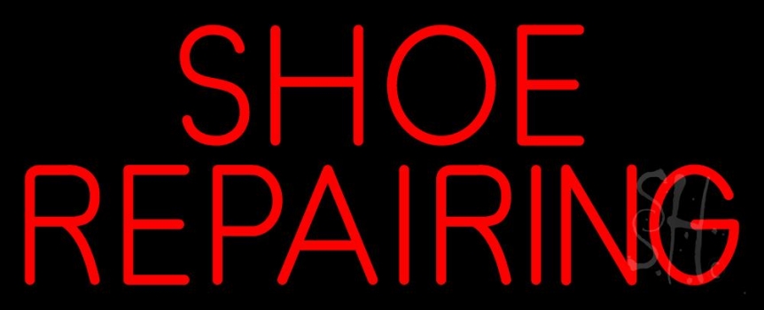Red Shoe Repairing LED Neon Sign