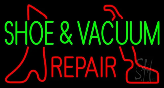 Shoe and Vacuum Repair LED Neon Sign