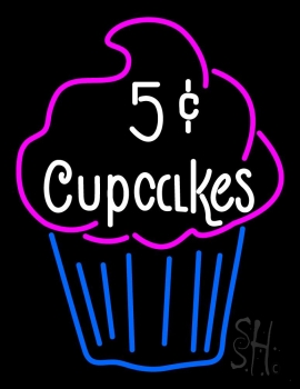 5c Cupcakes LED Neon Sign