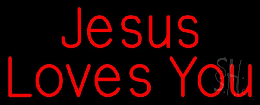 Jesus Loves You LED Neon Sign