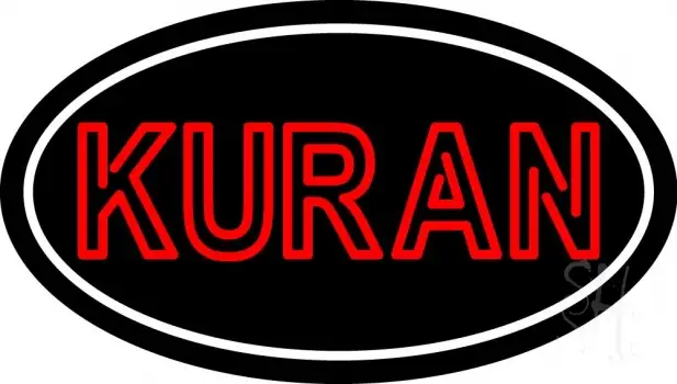 Kuran With Border LED Neon Sign