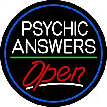 Psychic Answers Open LED Neon Sign