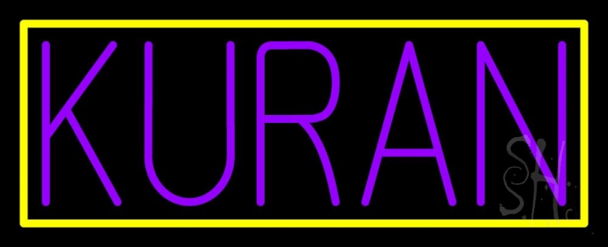 Purple Kuran LED Neon Sign