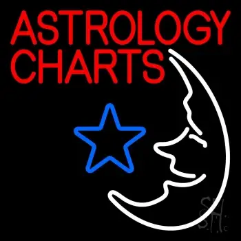 Red Astrology Charts LED Neon Sign