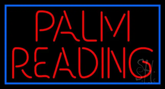 Red Palm Reading LED Neon Sign
