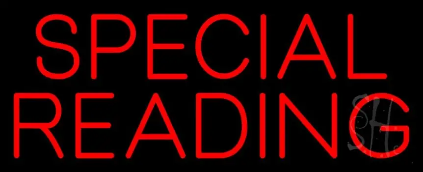 Red Special Reading LED Neon Sign