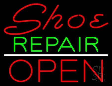 Shoe Repair Open LED Neon Sign