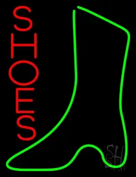 Vertical Red Shoes LED Neon Sign