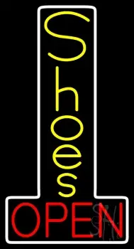 Vertical Shoes Open LED Neon Sign