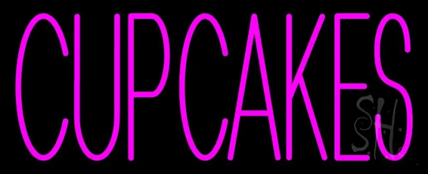 Pink Cupcakes LED Neon Sign