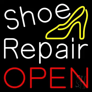 White Shoe Repair With Sandal Open LED Neon Sign