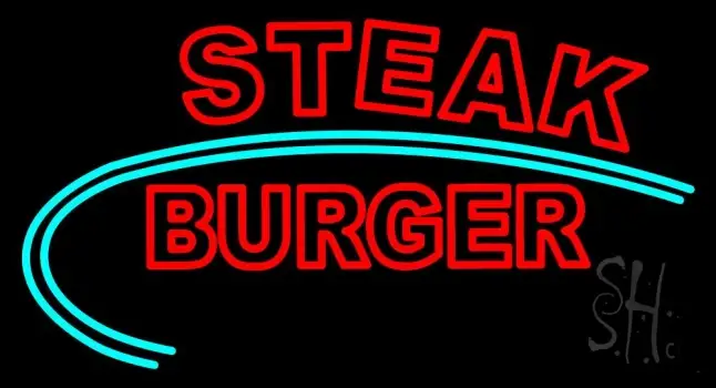 Steak Burger LED Neon Sign