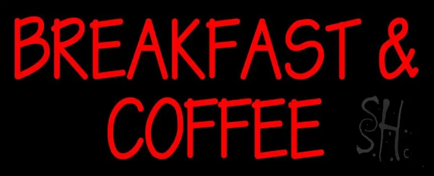 Breakfast And Coffee LED Neon Sign