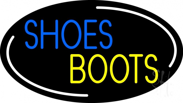 Blue Shoes Yellow Boots LED Neon Sign