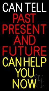 Can Tell Past Present Future Can Help You Now LED Neon Sign