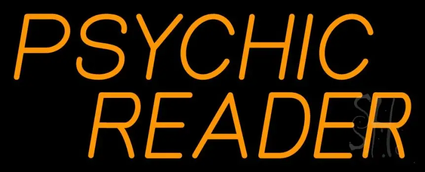 Orange Psychic Reader LED Neon Sign
