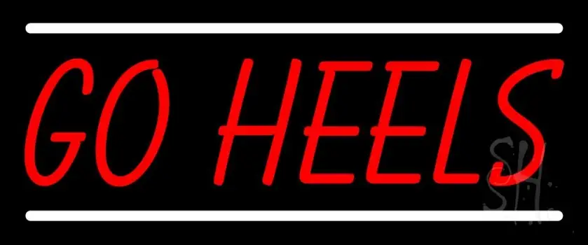 Red Go Heels LED Neon Sign