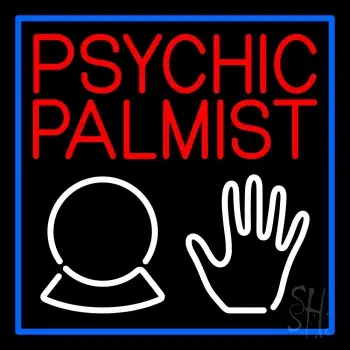 Red Psychic Palmist LED Neon Sign