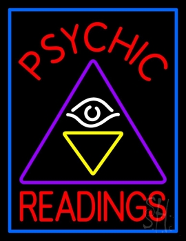 Red Psychic Readings Logo LED Neon Sign