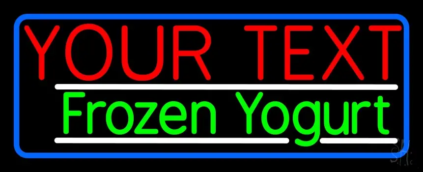 Custom Made Frozen Yogurt LED Neon Sign