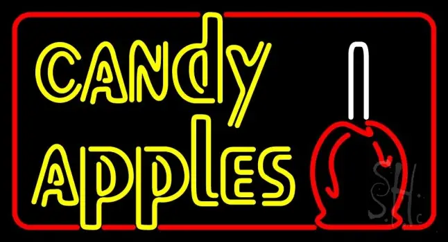 Double Stroke Candy Apples LED Neon Sign