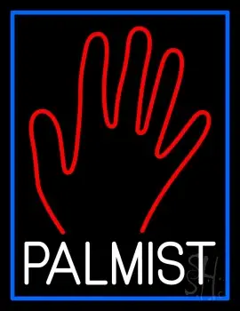 White Palmist Red Palm LED Neon Sign