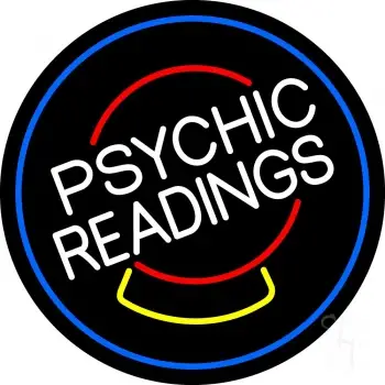 White Psychic Readings Crystal LED Neon Sign