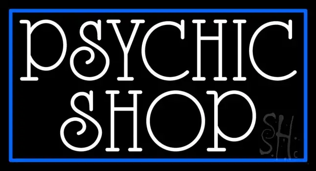 White Psychic Shop LED Neon Sign