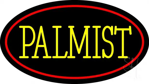 Yellow Palmist Block LED Neon Sign