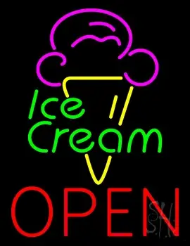 Ice Cream Open LED Neon Sign