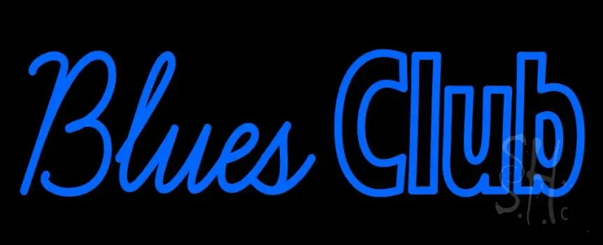 Blue Blues Club LED Neon Sign