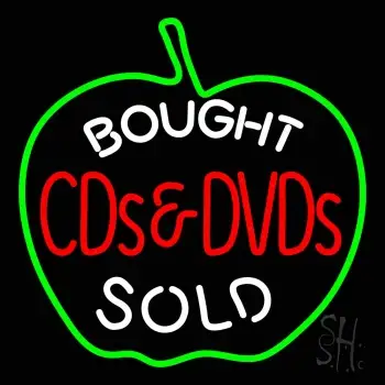 Bought Cd And Dvd Sold LED Neon Sign