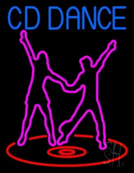 Cd With Dancing Couple LED Neon Sign